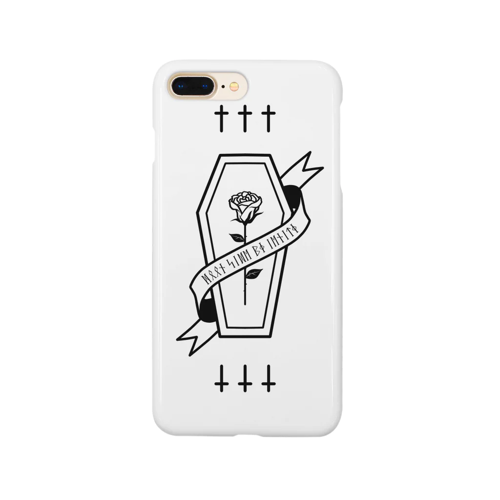 IENITY　/　MOON SIDEの【MOON SIDE】Rose Coffin #White Smartphone Case