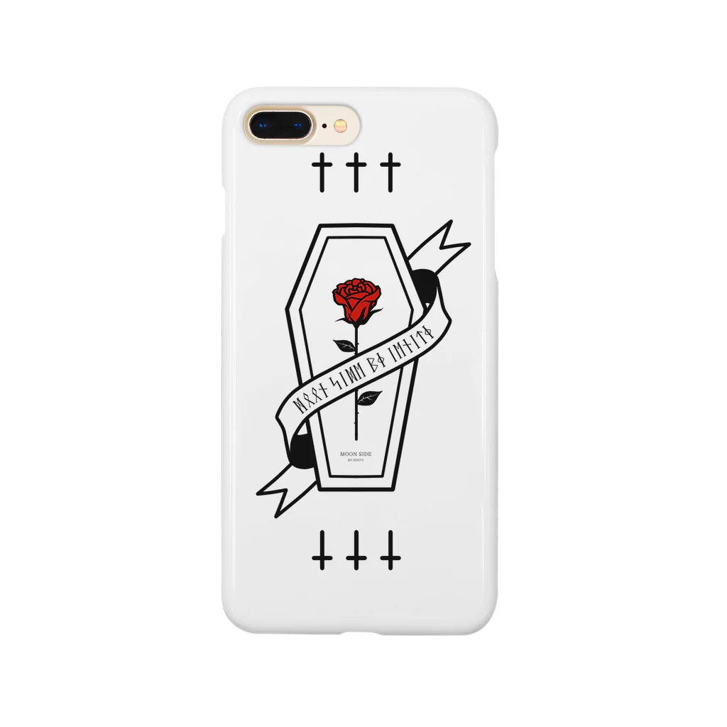 IENITY　/　MOON SIDEの【MOON SIDE】Rose Coffin #White*Red Smartphone Case