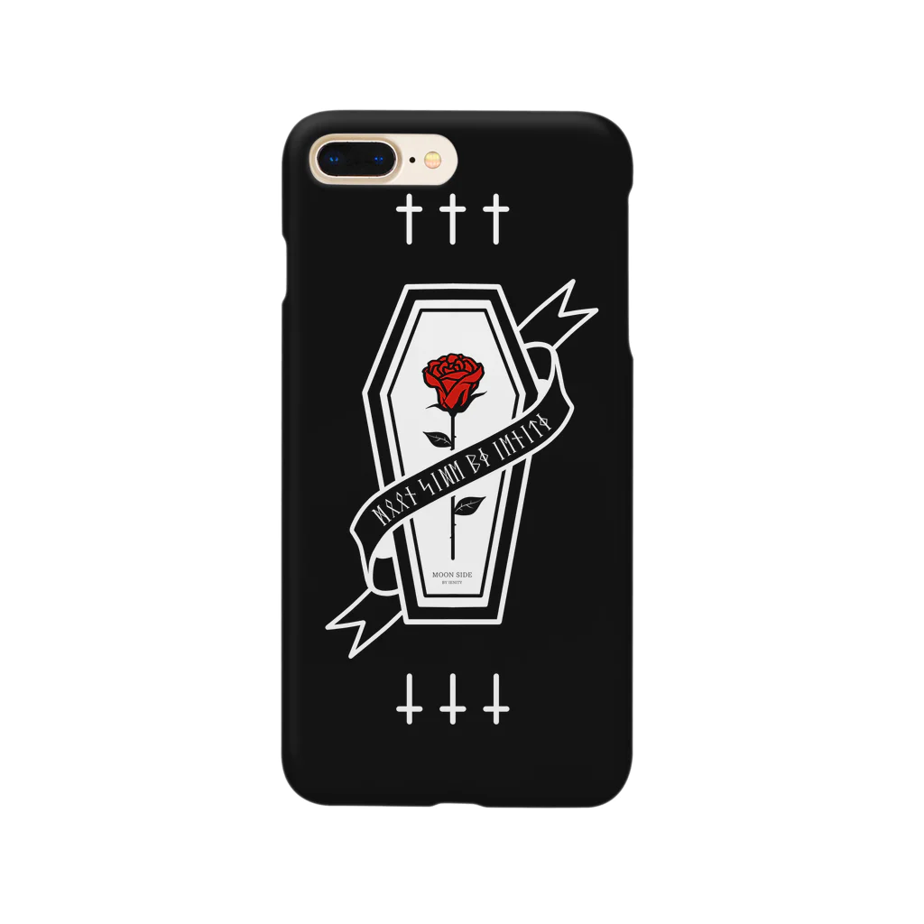 IENITY　/　MOON SIDEの【MOON SIDE】Rose Coffin Ver.2 #Black Red Smartphone Case