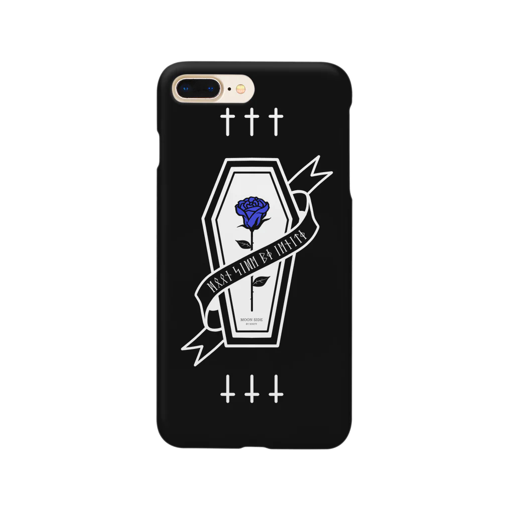 IENITY　/　MOON SIDEの【MOON SIDE】Rose Coffin Ver.2 #Black Blue Smartphone Case