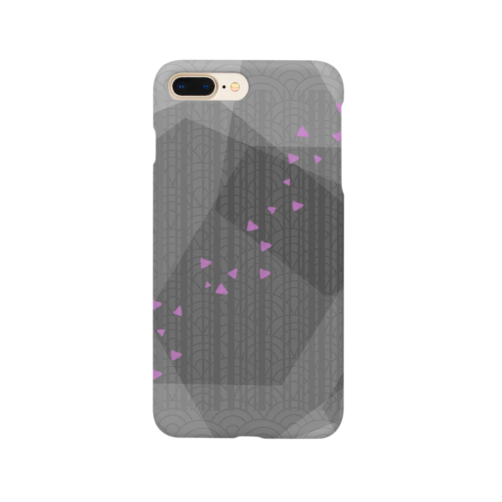 No.9 -number nine- (suzuri支店)の和風シリーズ。『花霞』 Smartphone Case