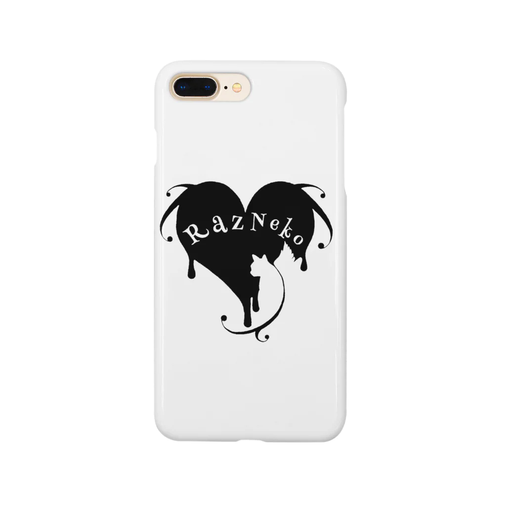 猫屋 銀子のラズ猫ロゴｰ黒 Smartphone Case