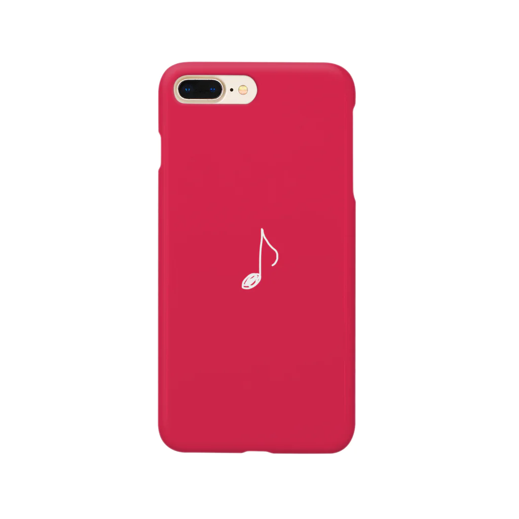 musicfulの白い八分音符 Smartphone Case