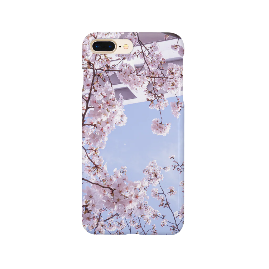 みずいろみずうみの桜の雨 Smartphone Case