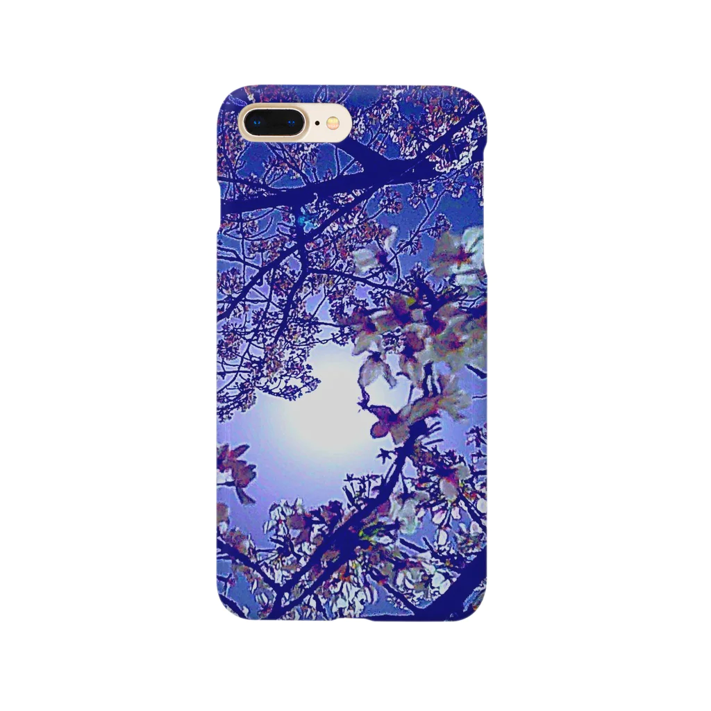 マロマロの桜と月 Smartphone Case