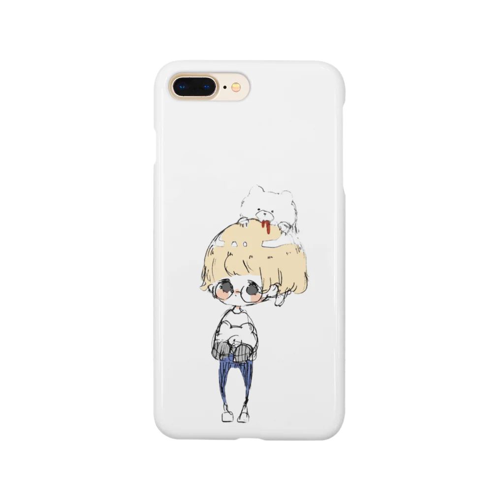 ｲﾅﾂｷﾅﾂｷのメガネくんと熊吉 Smartphone Case