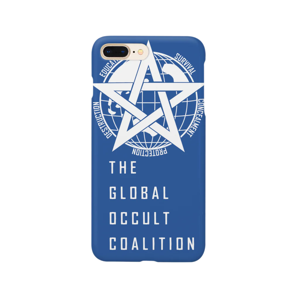 トランジスタ＠ SCP FoundationのGOCロゴグッズ-スマホケースb青[SCP Foundation] Smartphone Case