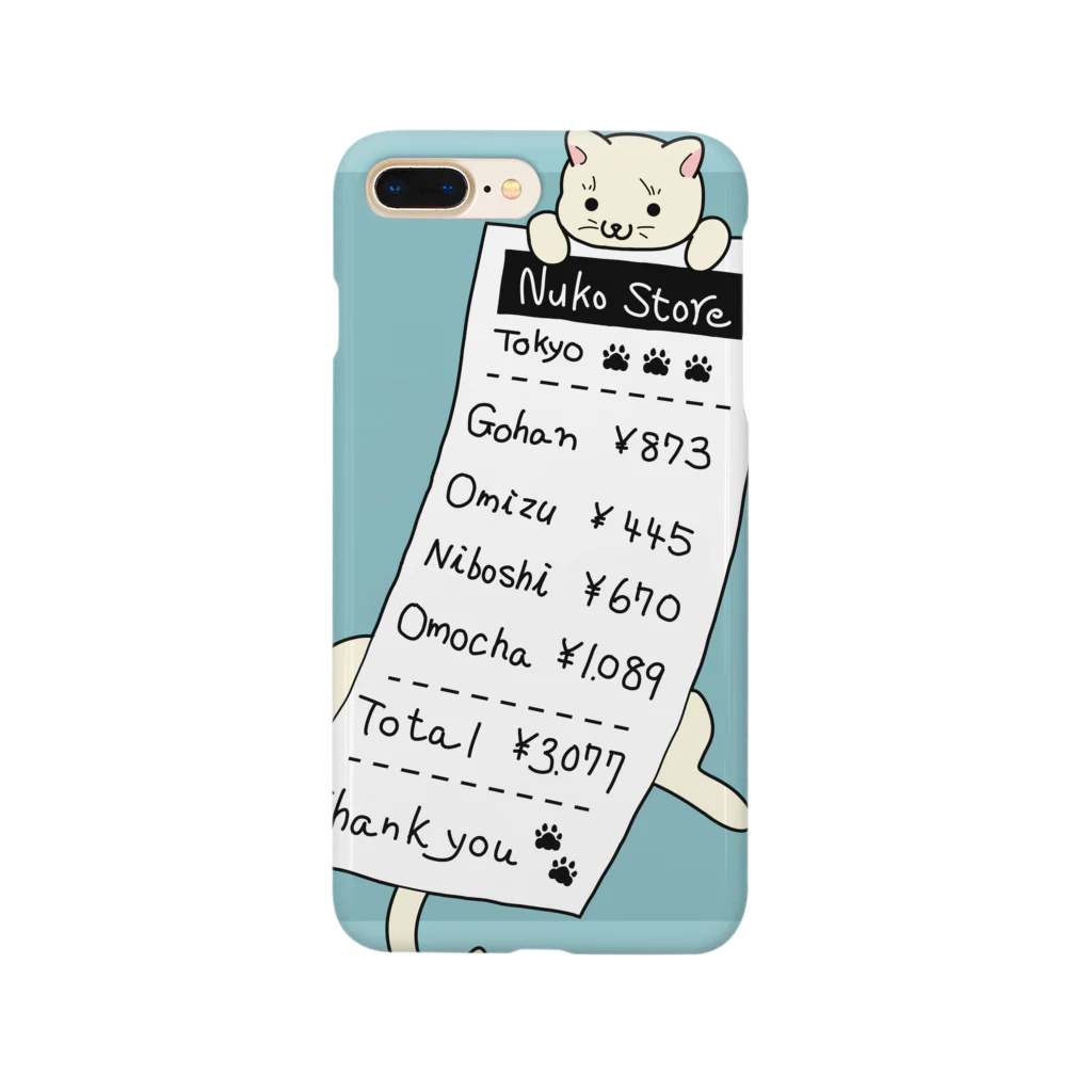 ねこや Ryoko -猫屋 りょうこ-のレシートねこ Smartphone Case