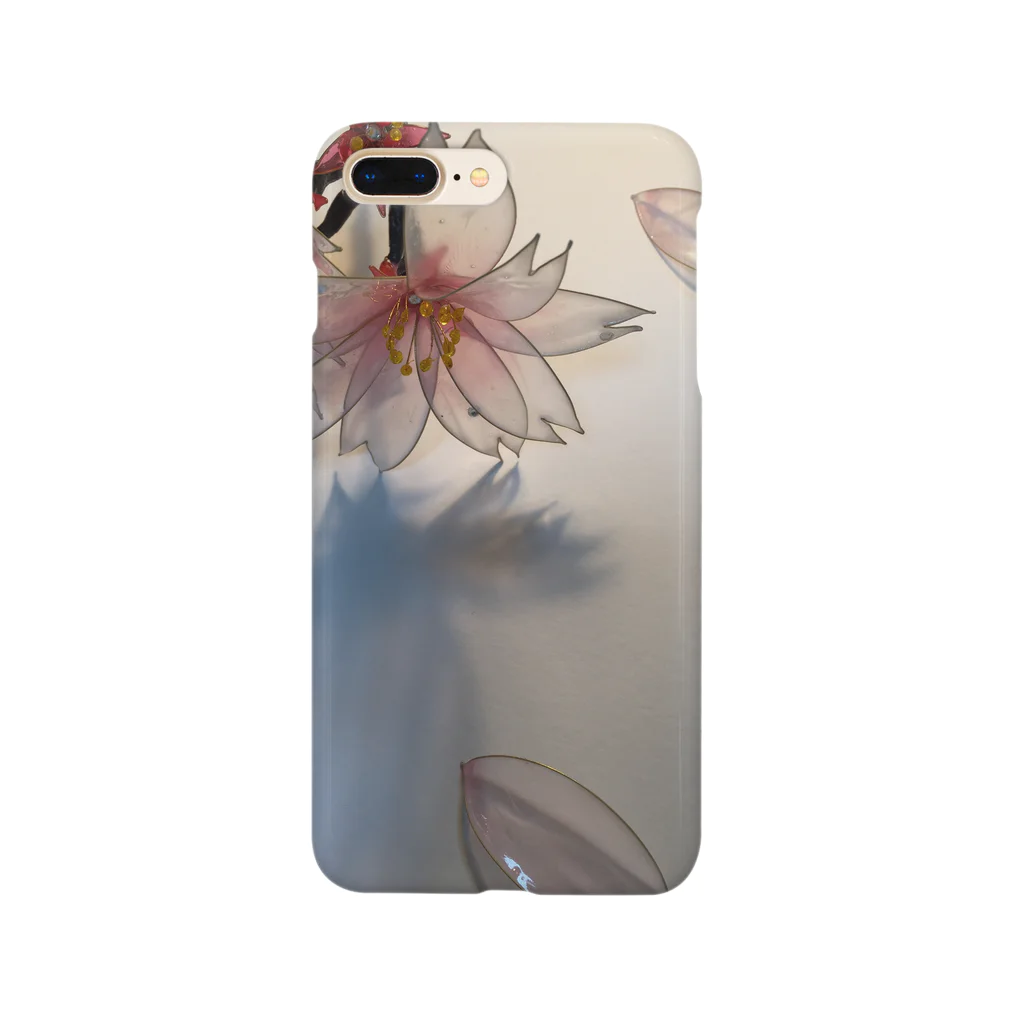 ベースと猫屋の八重桜 簪 Smartphone Case