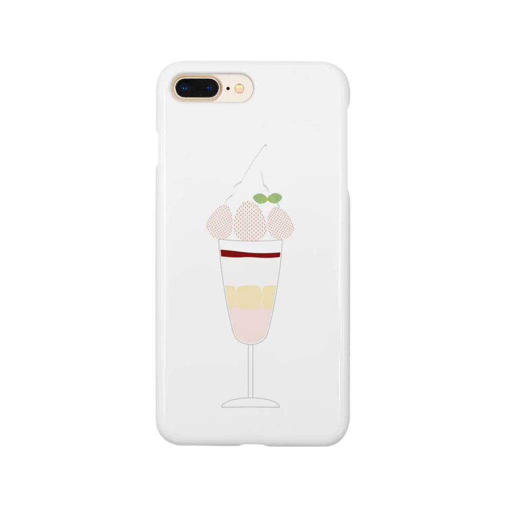 cotton-berry-pancakeの白いちごのパフェ Smartphone Case