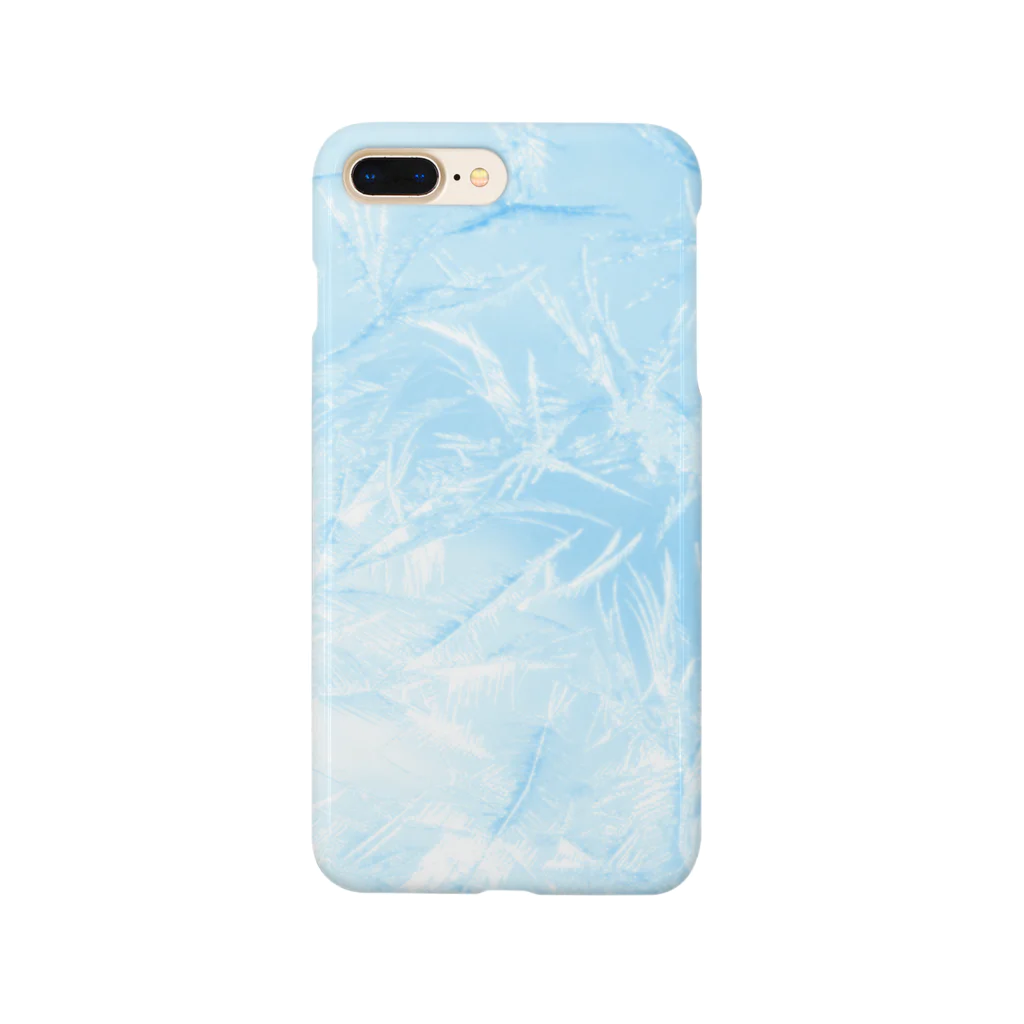 毒舌熊 本音クマ＠LINEスタンプのIce reflected light World blue Smartphone Case