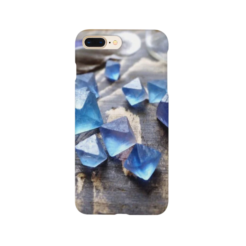 ヤヤナの蛍石好きのためのイリノイ八面体ブルー Smartphone Case