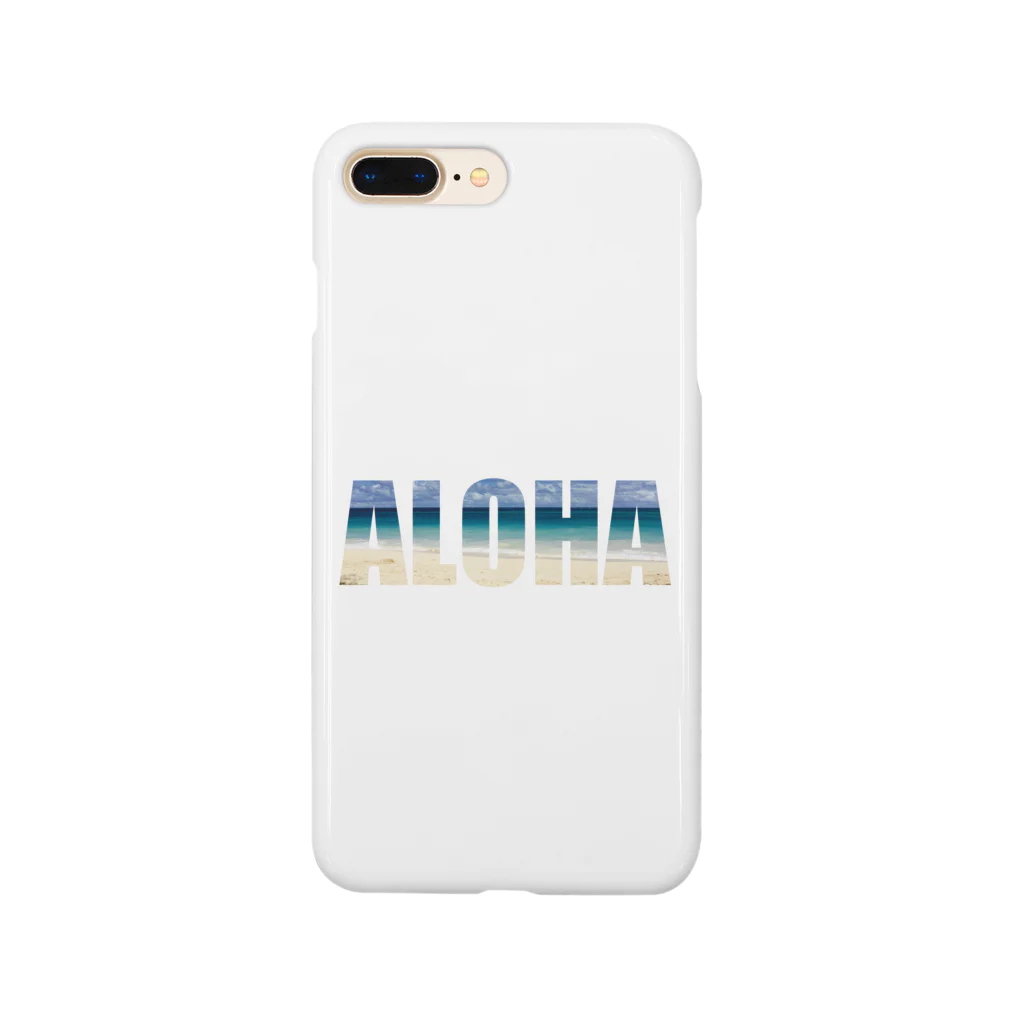 aloha808mahaloのALOHA × ビーチ＠ハワイ Smartphone Case