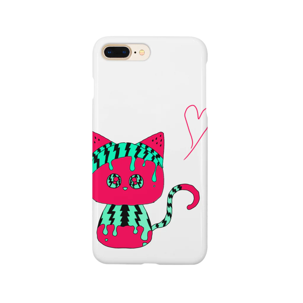 milkchanのスイカ猫 Smartphone Case