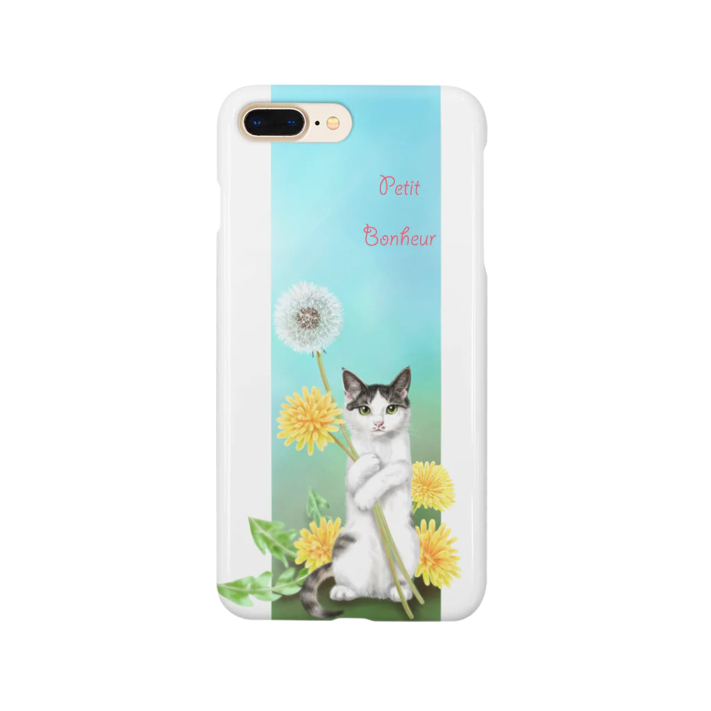 Ａｔｅｌｉｅｒ　Ｈｅｕｒｅｕｘのタンポポとサバトラ子猫② Smartphone Case