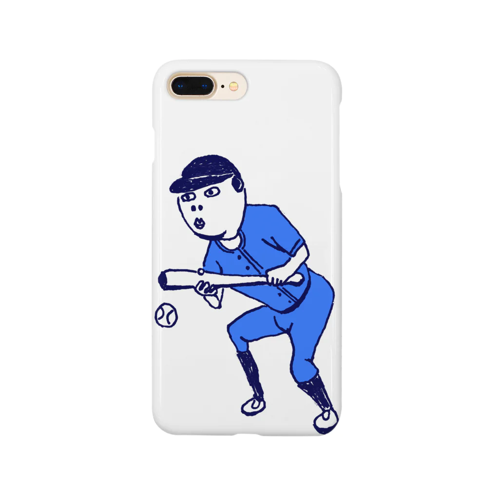 NIKORASU GOのこの夏おすすめ！野球デザイン「バント」＜文字なし＞（Tシャツ・パーカー・グッズ・ETC） Smartphone Case