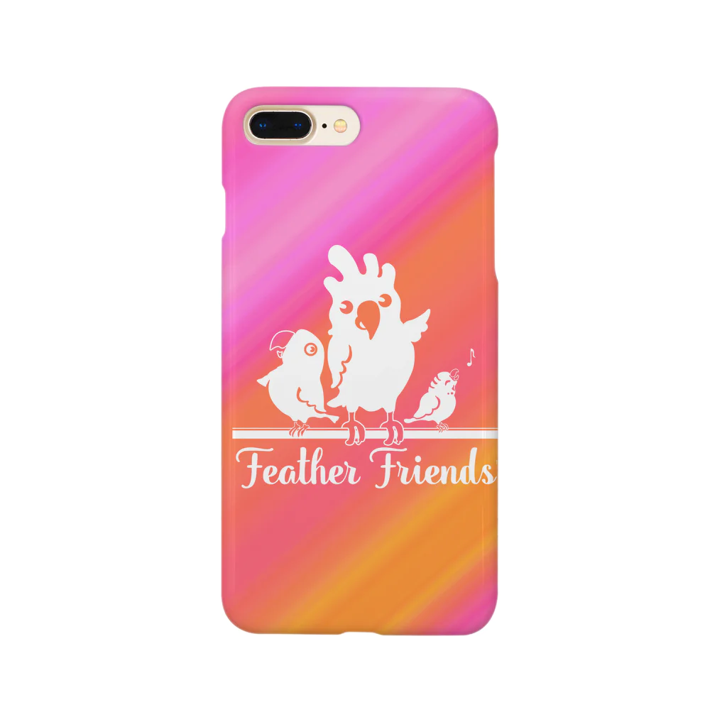 フェザーフレンズの鳥/Feather Friendsピンク Smartphone Case