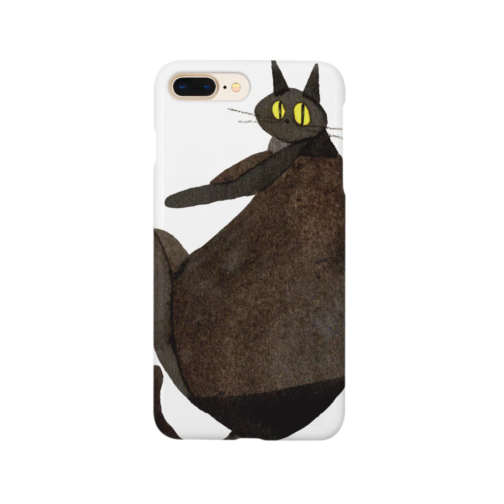 おかやまたかとしのBlack cat Smartphone Case