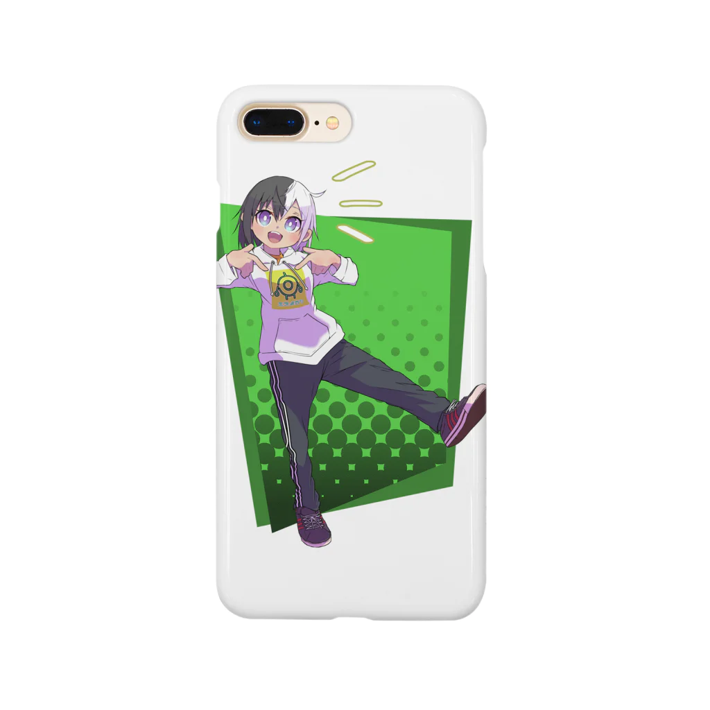 いよいよ〝Tsuku〟のショップが出来ました。のツートンちゃん(緑背景) Smartphone Case