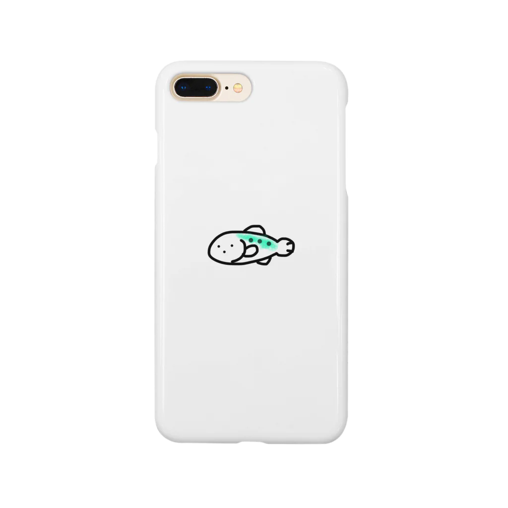 渓流の魚たちのやまめちゃん スマホケース