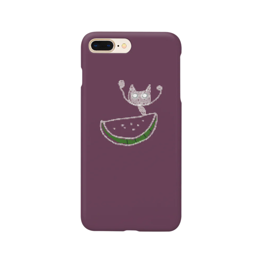 Naoka_のハッピースイカキャットなスマホケース Smartphone Case