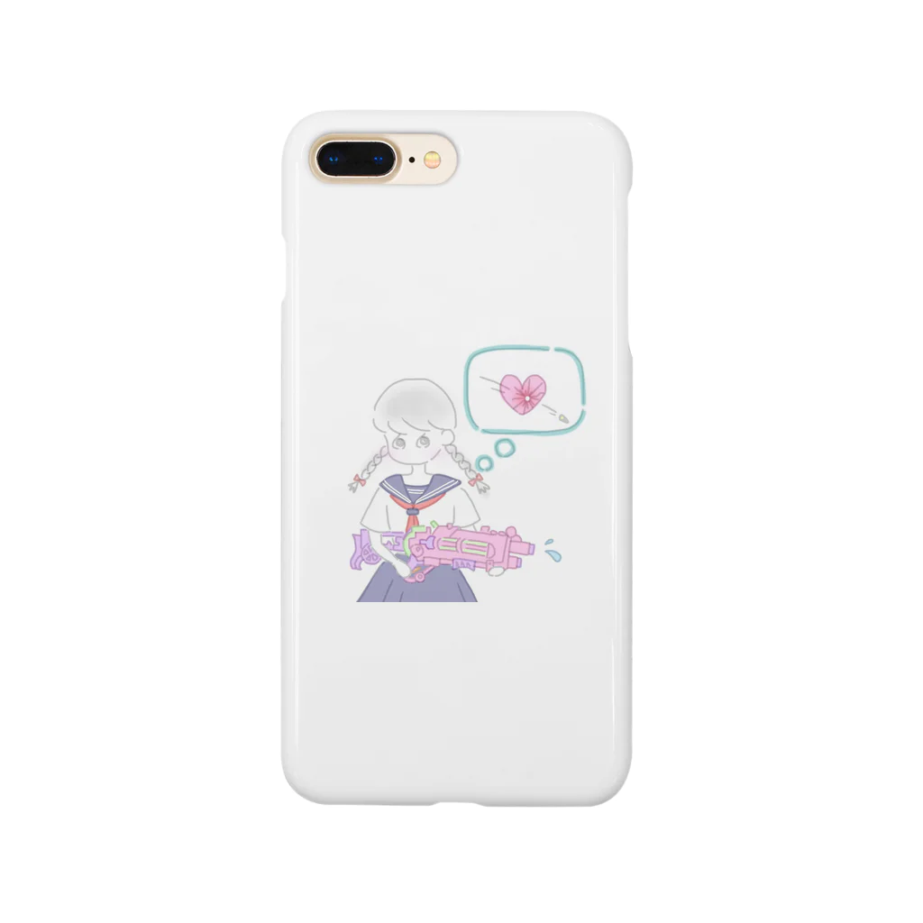 cloudy___cloudyのセーラー服と水鉄砲 Smartphone Case