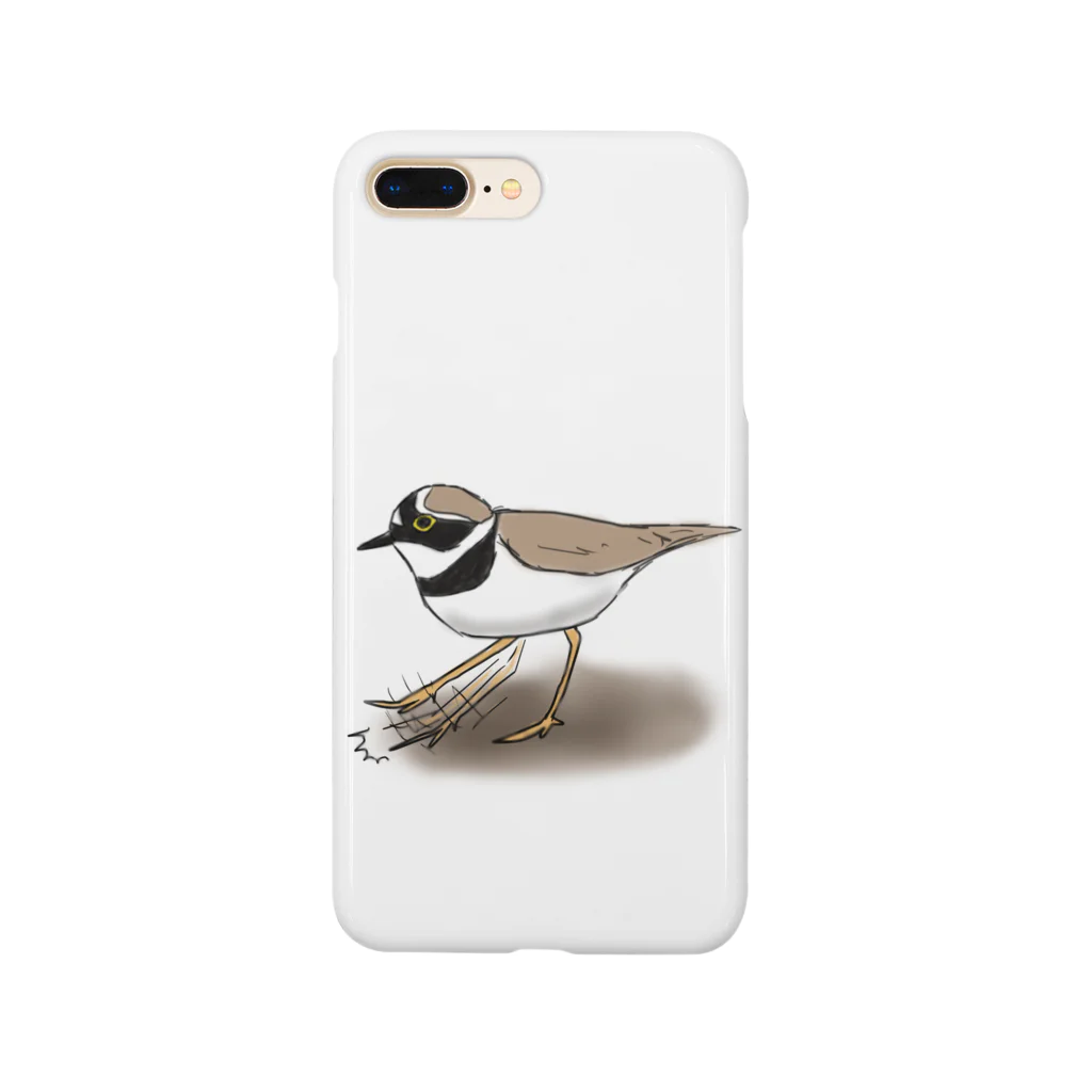 Coo-birdのペチペチして獲物を追い出すコチドリ Smartphone Case