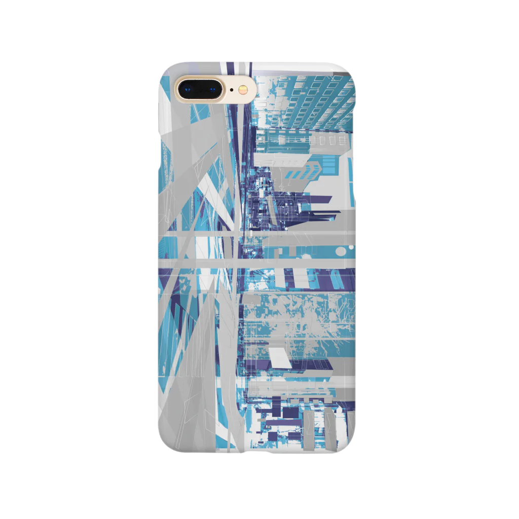 EMK SHOPSITE のstrange city blue Smartphone Case