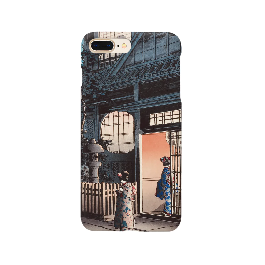 世界の絵画アートグッズの土屋光逸 《四ツ谷荒木横町》 Smartphone Case