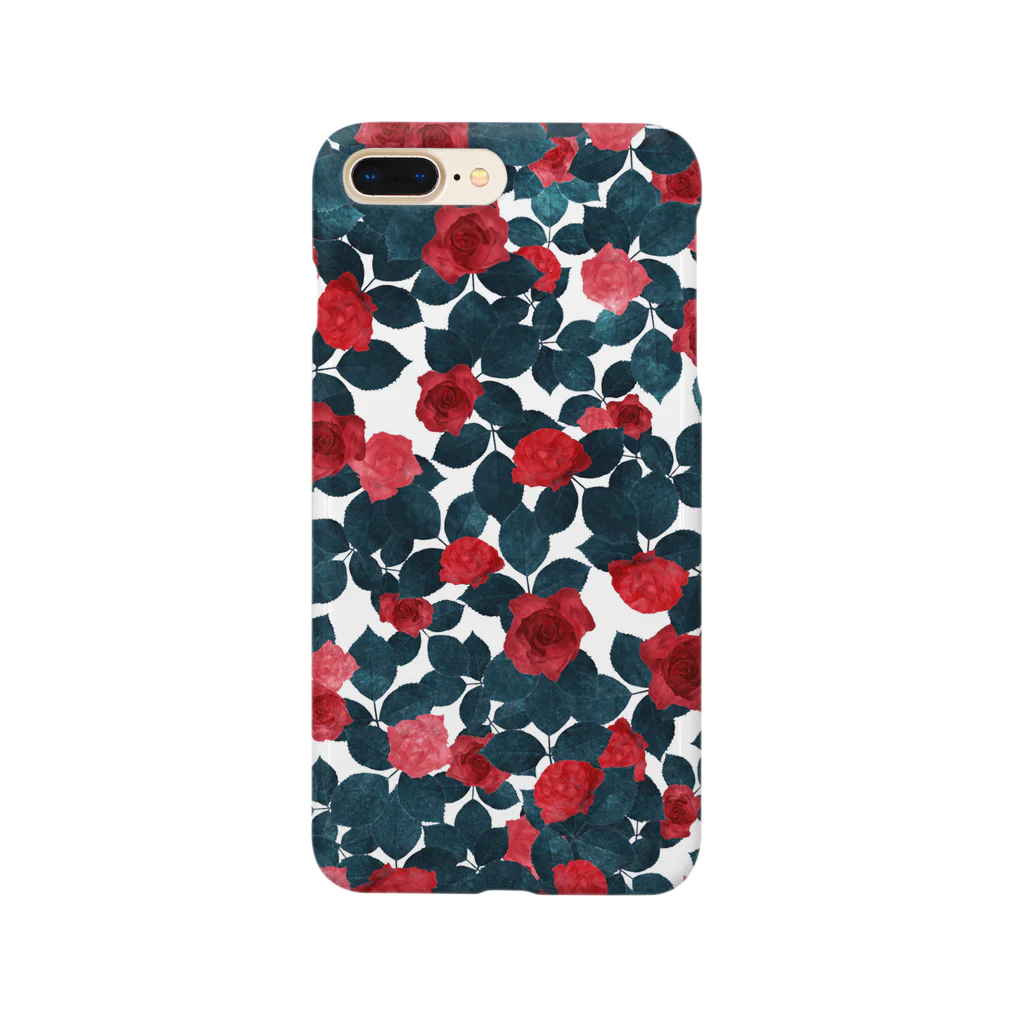 2ndの白磁に真紅のバラ Smartphone Case