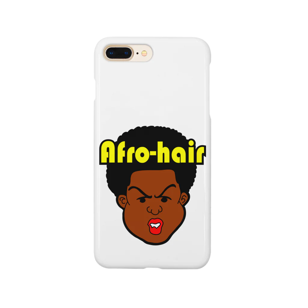 MusicJunkyのAfro-hair(アフロヘア） スマホケース