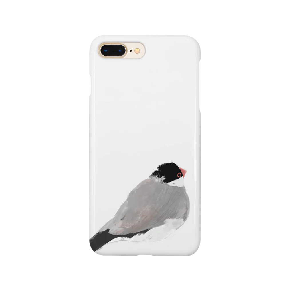 ぶぶ文鳥のうちの桜文鳥 Smartphone Case