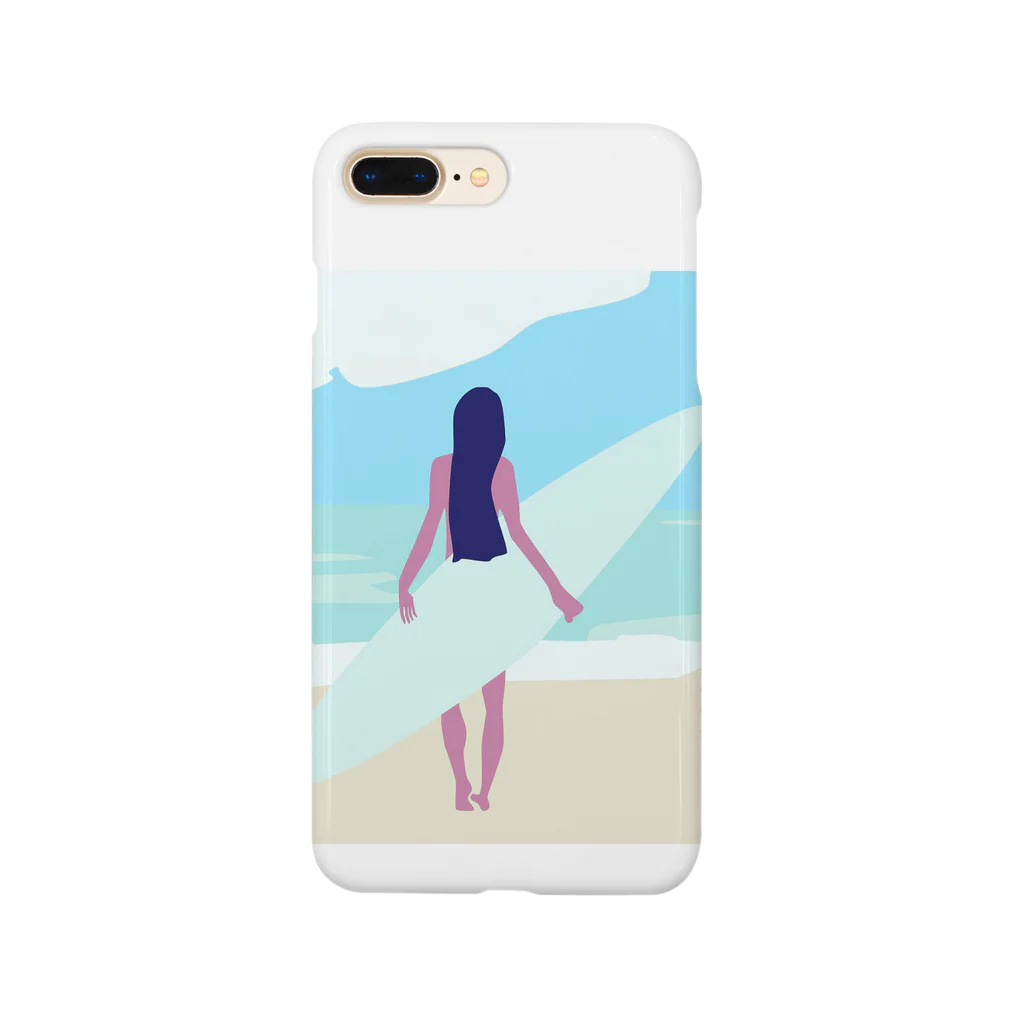 mirage bj (ミラージュビージェイ)のsurf girl Smartphone Case