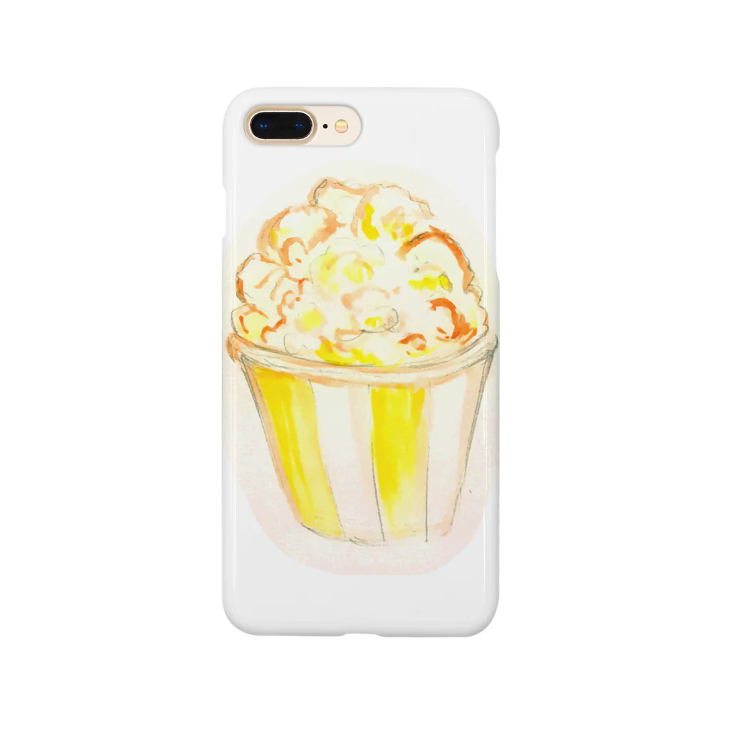 パンプキングダムのポップコーン スマホケース