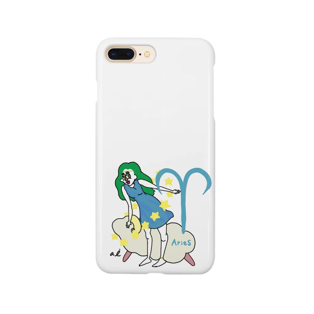 change-the-world4949のzodiac sign -aries- Smartphone Case