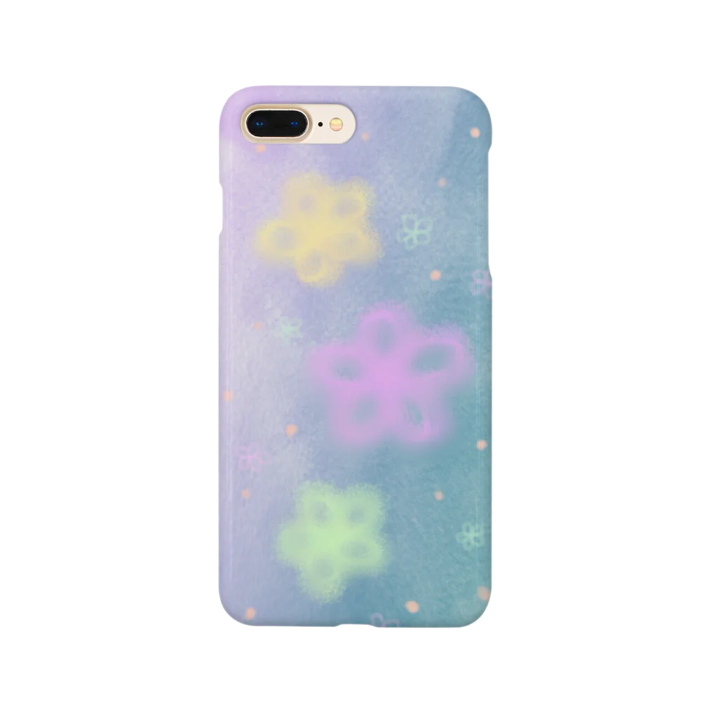 わふわふの宇宙に浮いてるお花 Smartphone Case