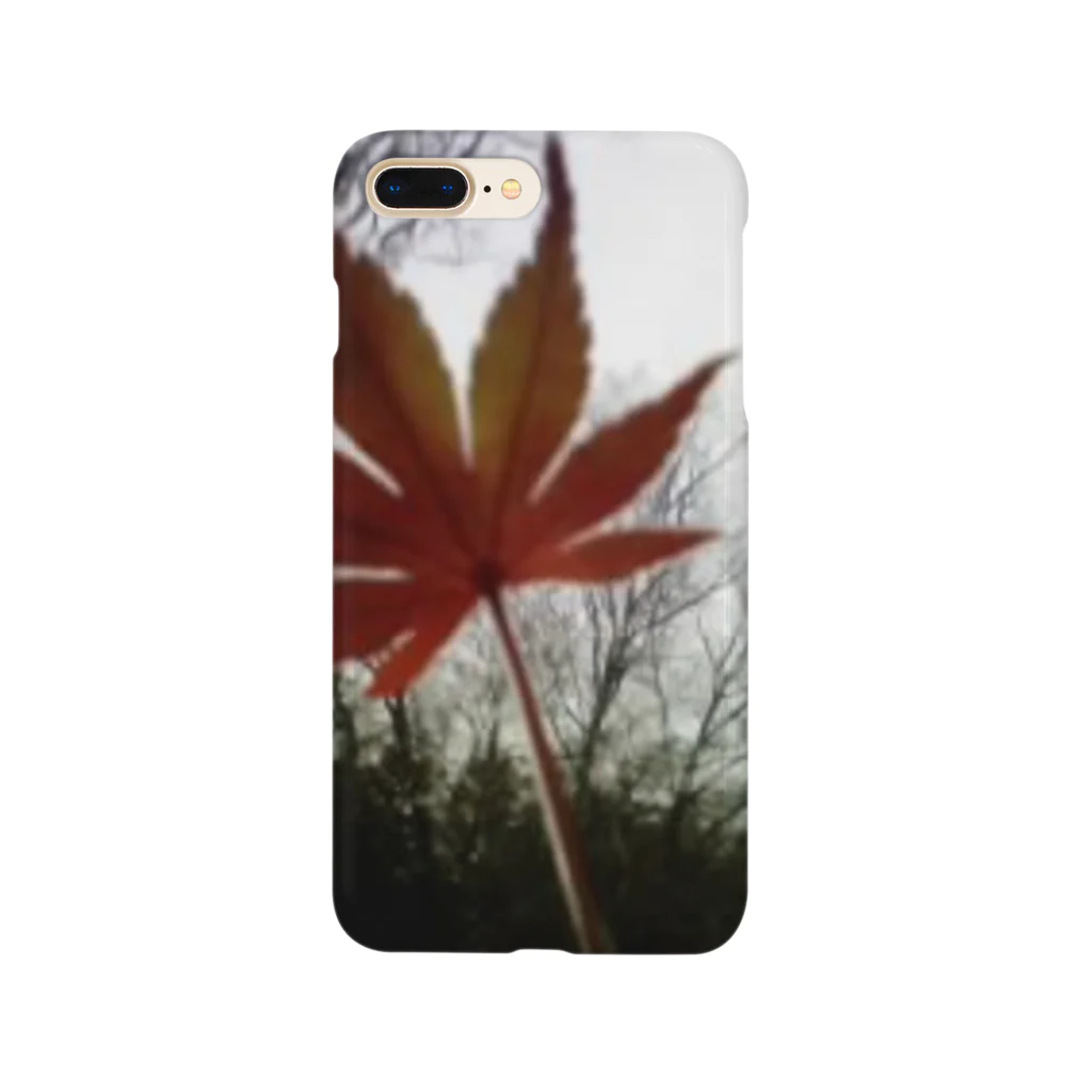 ちょっと夢見るわんだーらんどの木立と紅葉 Smartphone Case