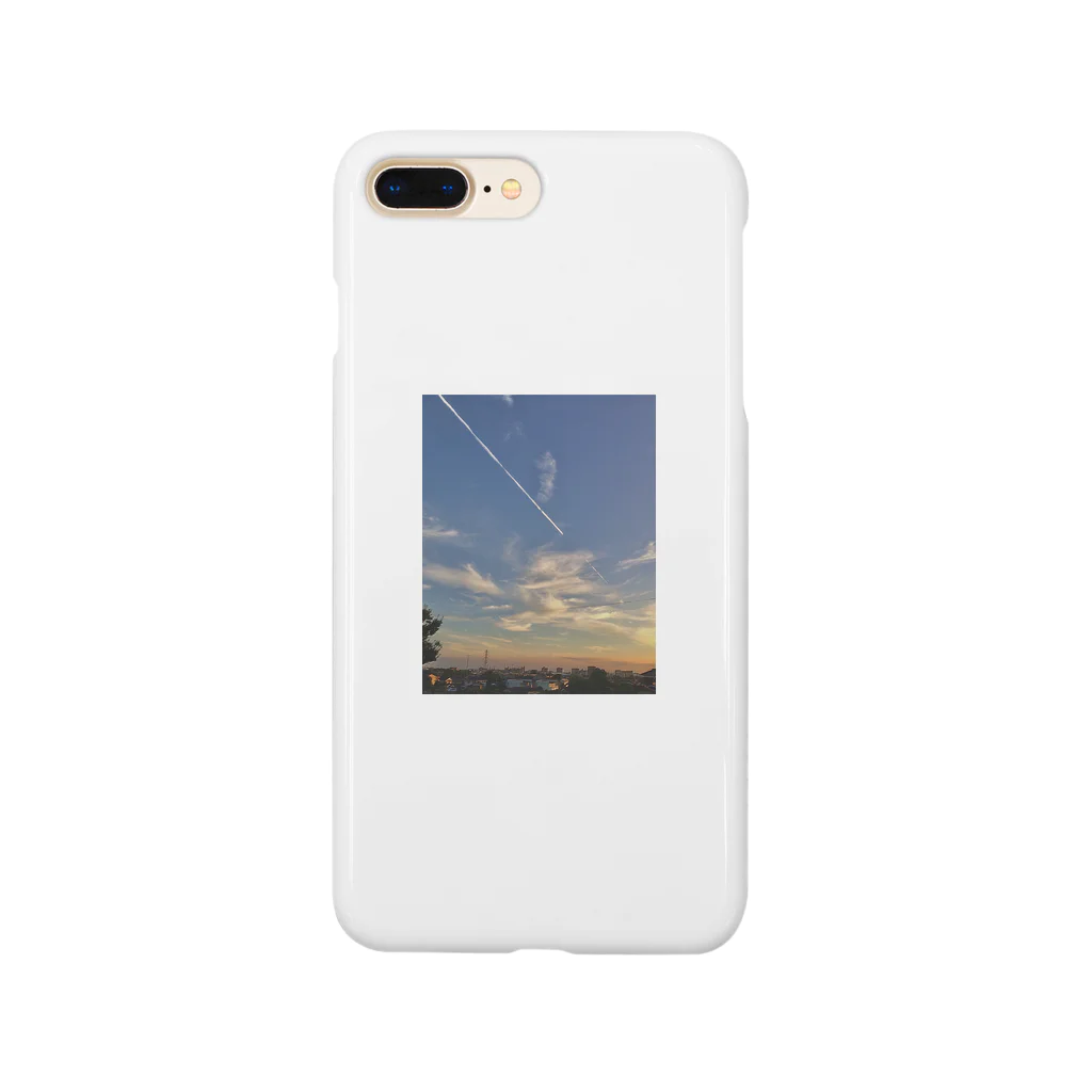 pm11:38の飛行機雲 Smartphone Case