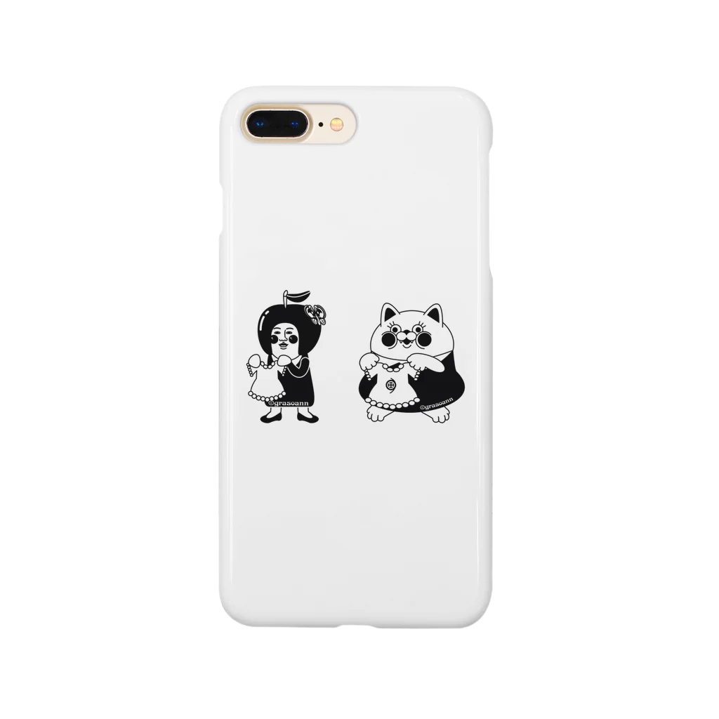 yukosu_furugiのgrasoann   ✖️yukosu_furugi  モノトーン  イラストおんりー Smartphone Case