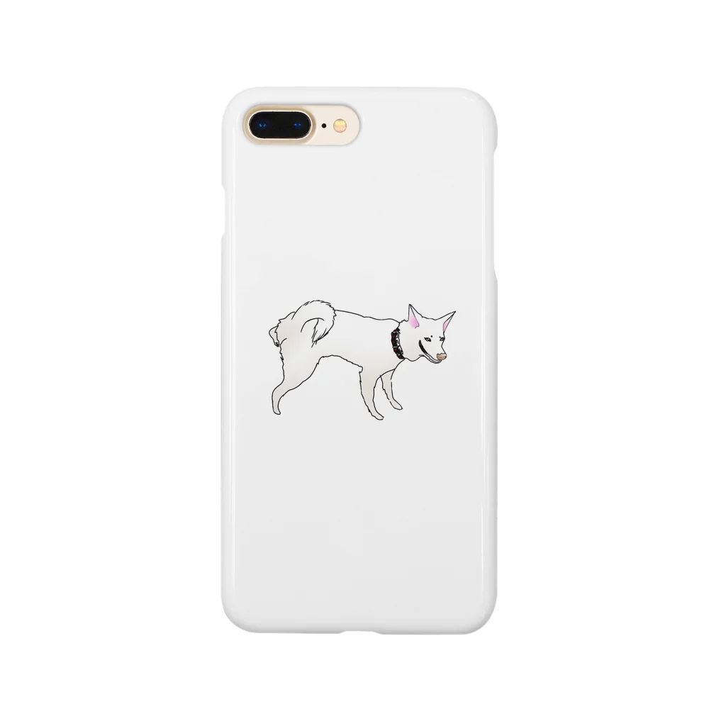 ななふしの白犬ぷくちゃん Smartphone Case