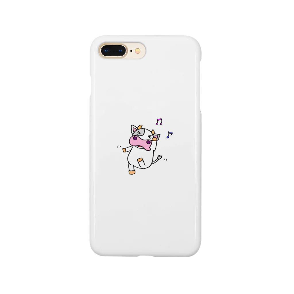 たぬき🐈🚀里親募集中･関西･条件有🐮のダンシングうしさん Smartphone Case