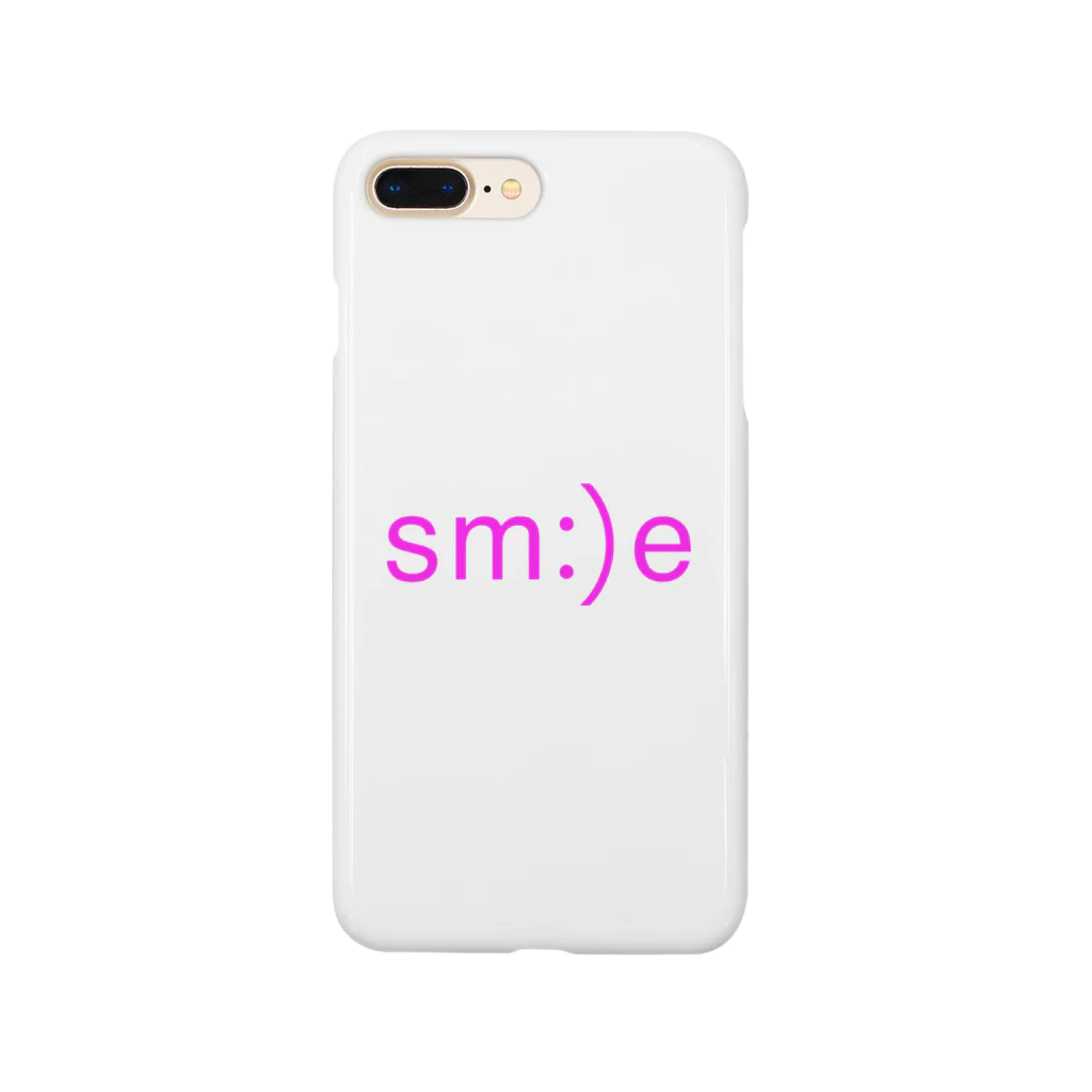 sm:)eのPINK sm:)e スマホケース