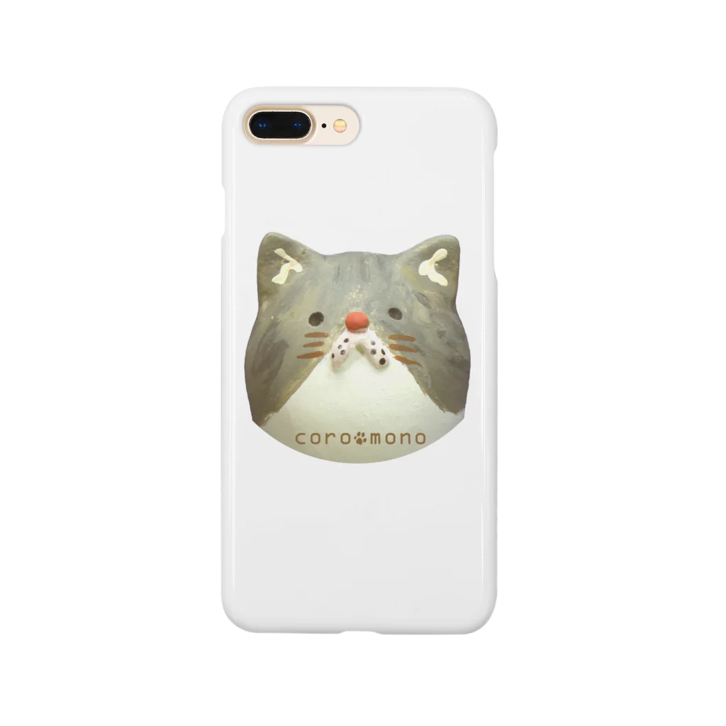 まろこのへやのころもの　ぶちねこ　かお Smartphone Case