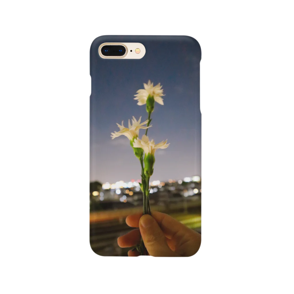 なめらかの花と夫と夜空 Smartphone Case