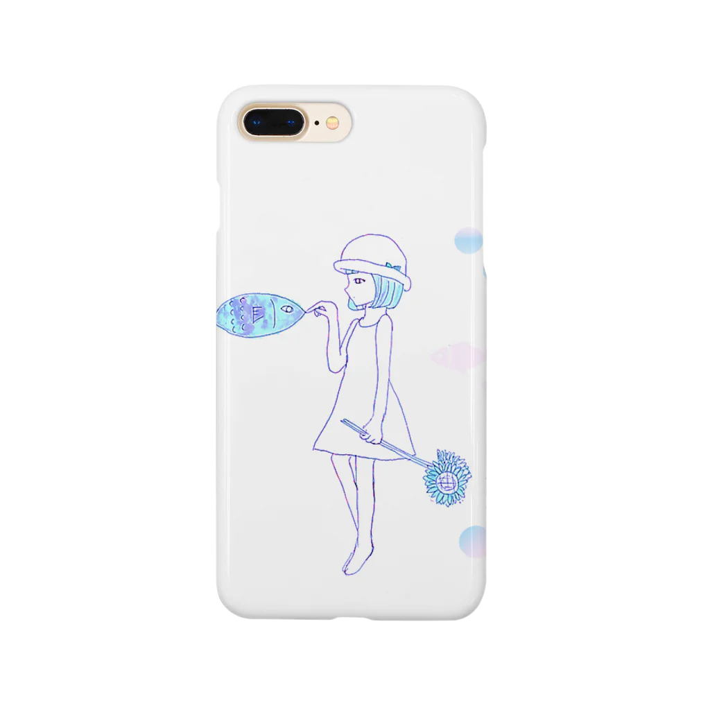 ネコとソラの夏の少女 Smartphone Case