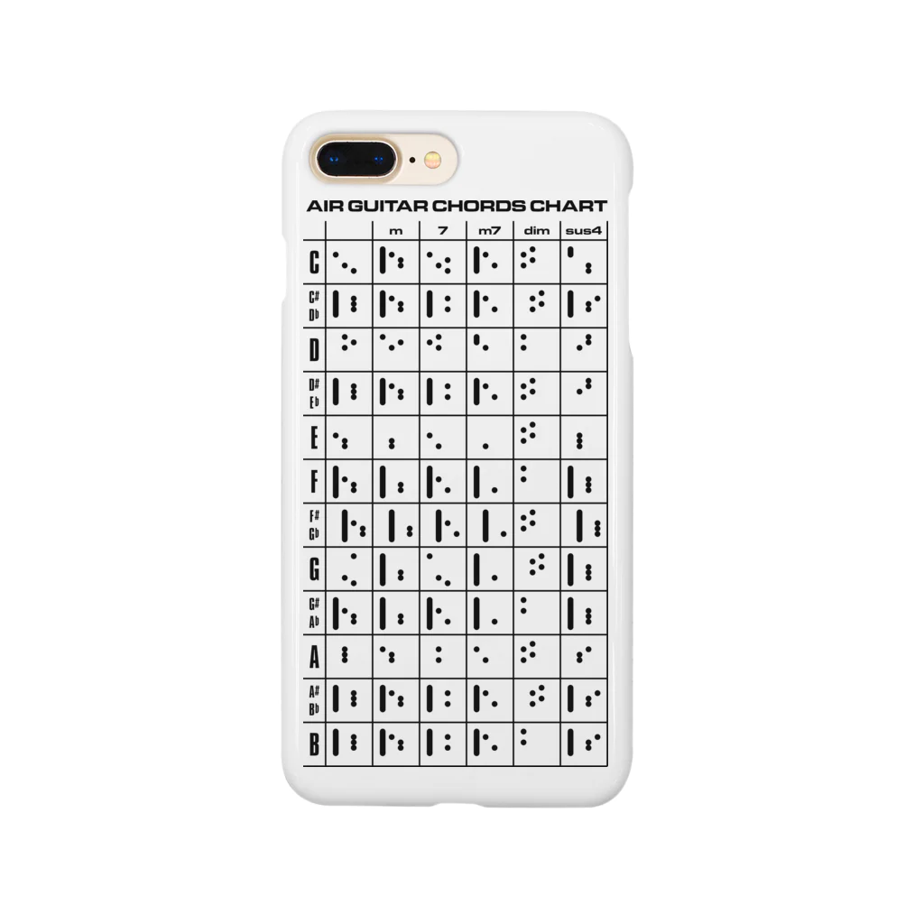 よシまるシンのAIR GUITAR CHORDS CHART Smartphone Case