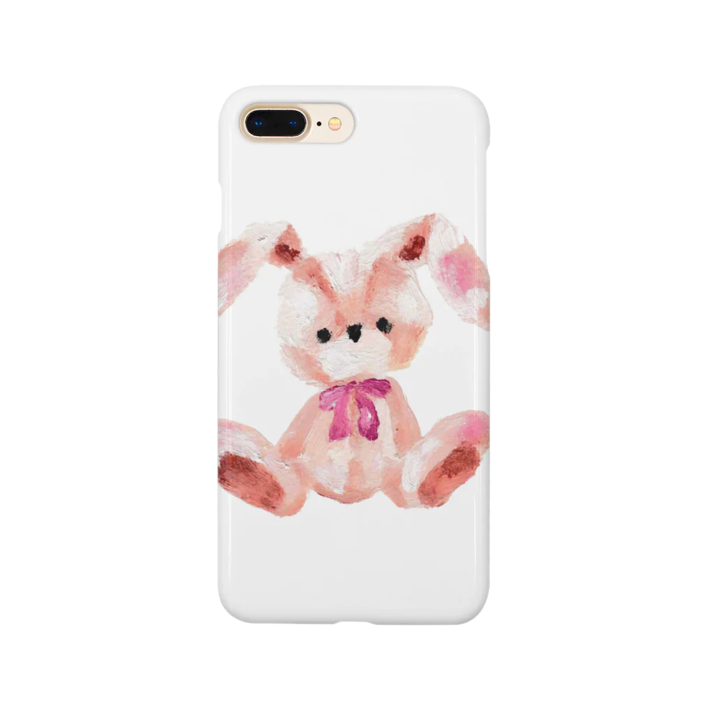 てむずぺいんと🐶の油絵🎨ウサチャン Smartphone Case