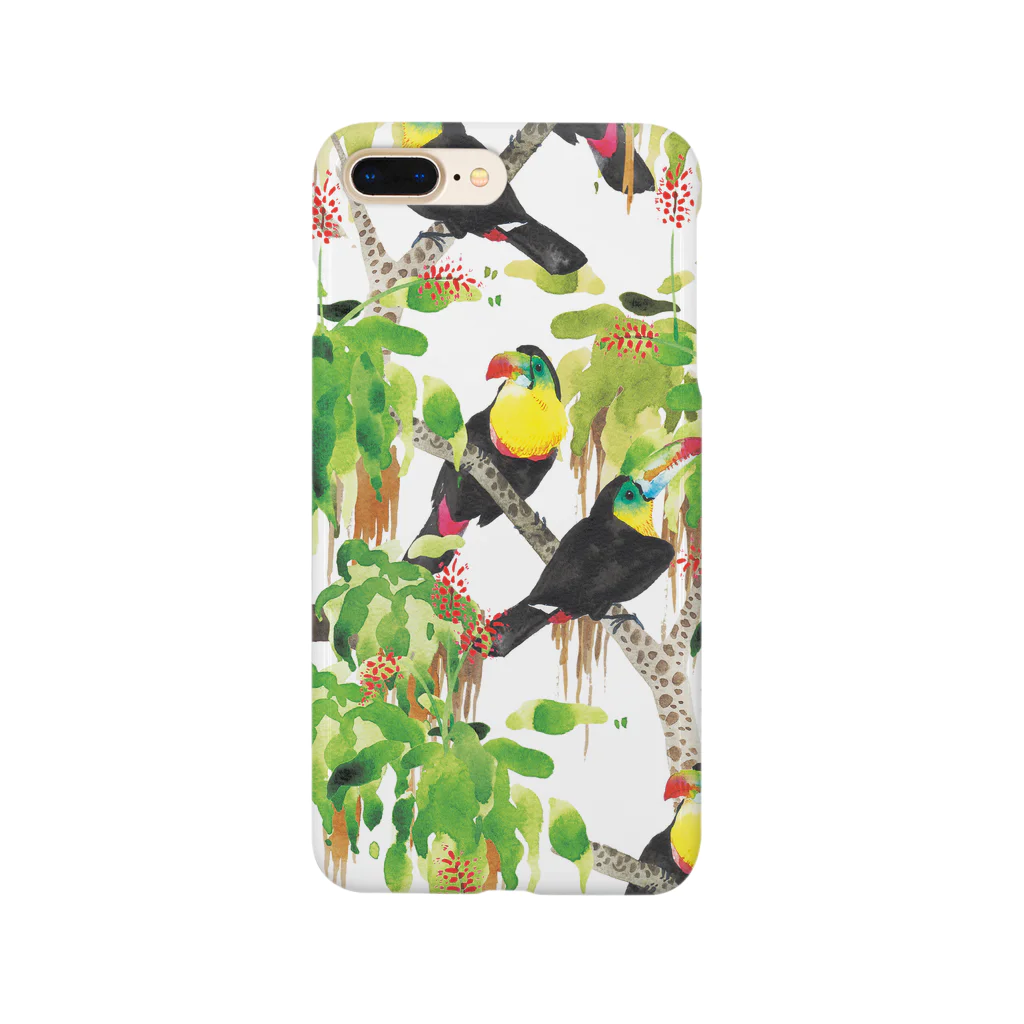 🌿kacyouen🌿の鳥（サンショクキムネオオハシ） Smartphone Case