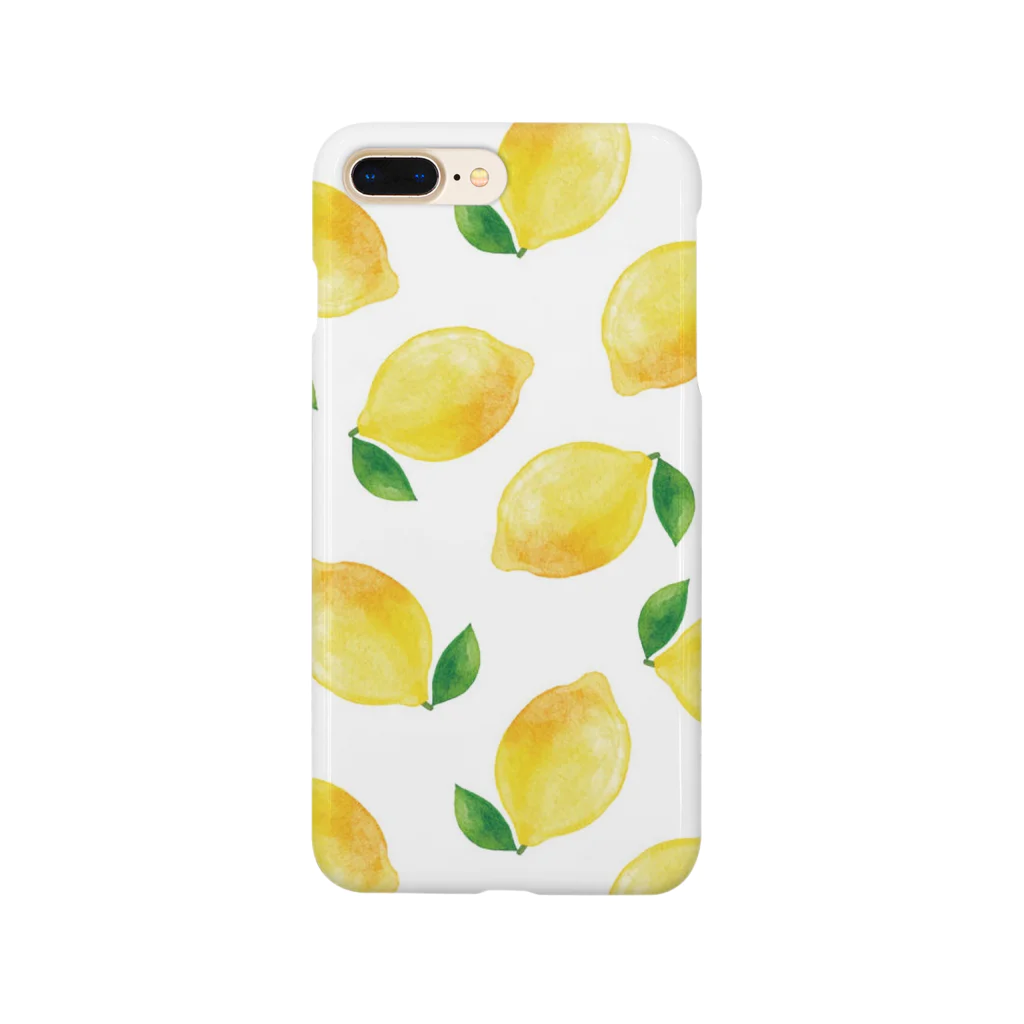 スマホケース RAFUKAのレモンがいっぱい Smartphone Case
