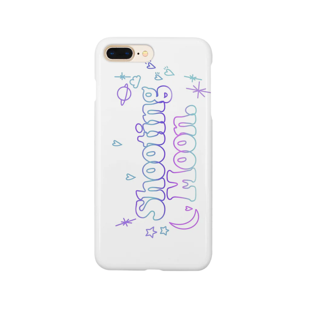 dol’s office のShooting Moon Fantasy Edit White ver  Smartphone Case